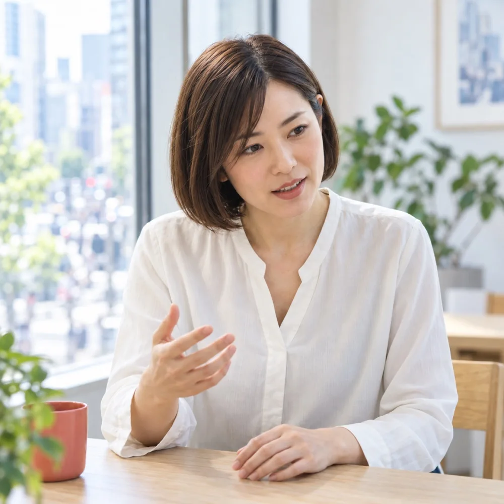 学習カウンセラーの佐藤さんの顔写真（写真は見本）